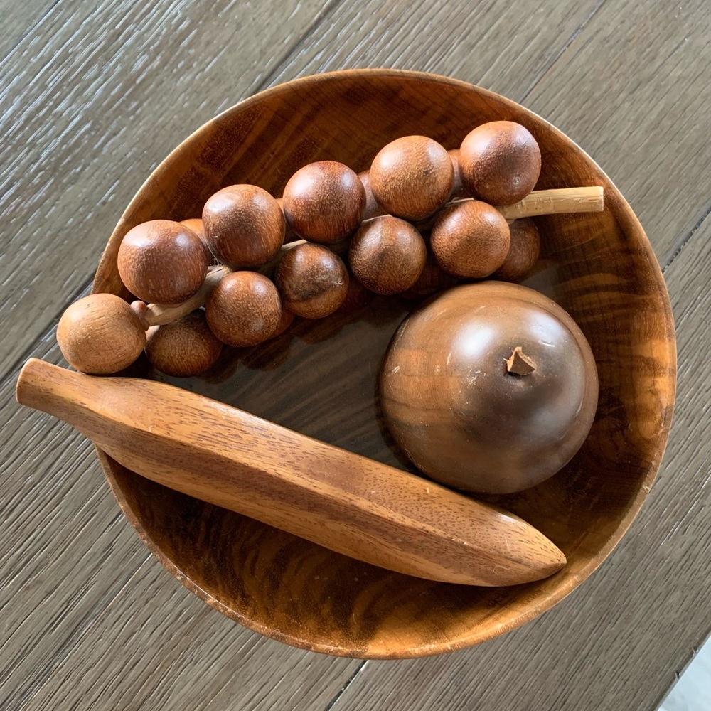 Myrtlewood Fruit Bowl MCM